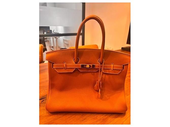 Borsa Hermès Togo Birkin 35 Marrone - vista 2