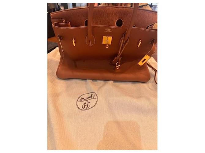 Borsa Hermès Togo Birkin 35 Marrone - vista 6