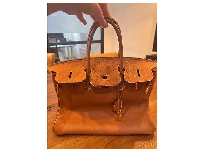 Borsa Hermès Togo Birkin 35 Marrone - vista 7