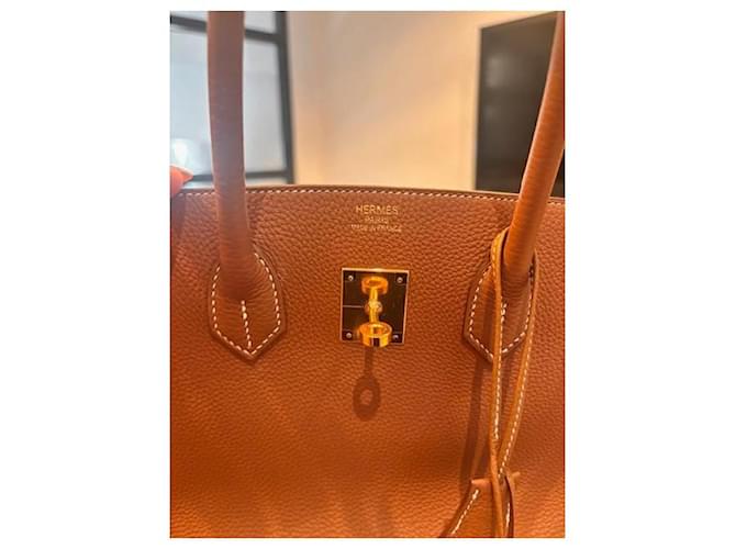 Borsa Hermès Togo Birkin 35 Marrone - vista 9