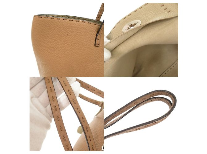 Fendi Selleria Carla braune Leder-Tote - Ansicht 10