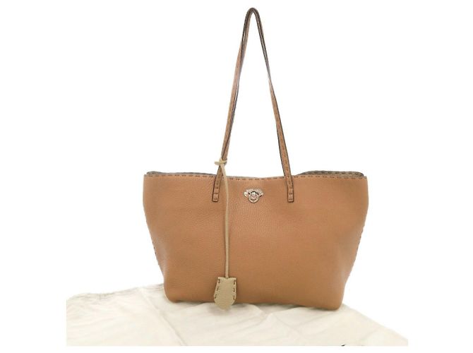 Fendi Selleria Carla braune Leder-Tote - Ansicht 3