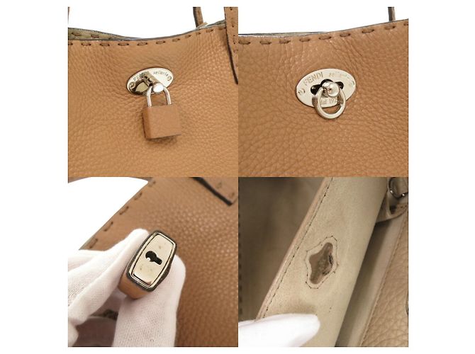 Fendi Selleria Carla braune Leder-Tote - Ansicht 9