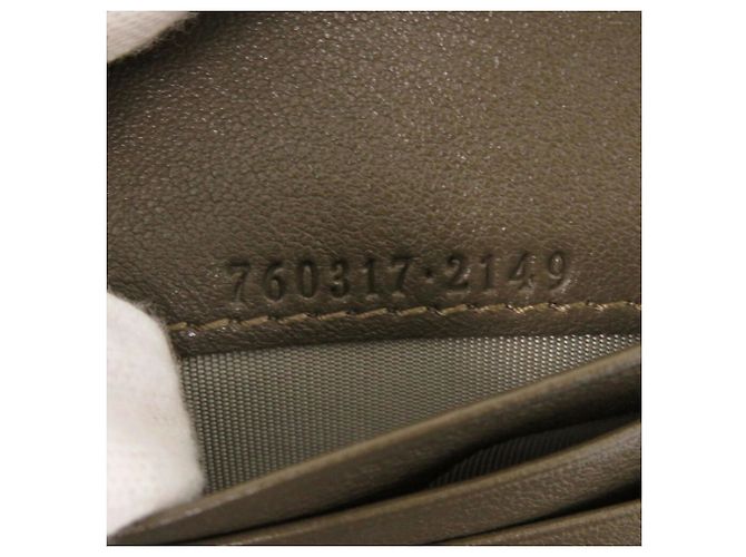 Billetera bifold de cuero Gucci Blondie Castaño - vista 10