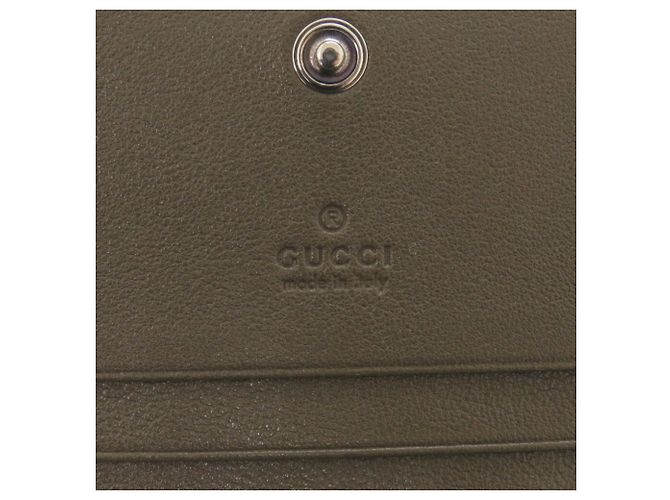 Billetera bifold de cuero Gucci Blondie Castaño - vista 9