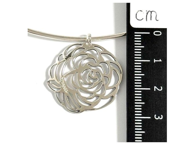 Collana choker con pendente Camelia di Chanel Argento - vista 8