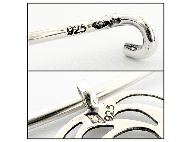 Collana choker con pendente Camelia di Chanel Argento - vista 9