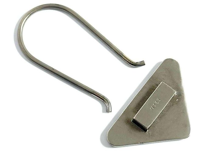 Prada Men's Triangle Logo Keychain - view 3