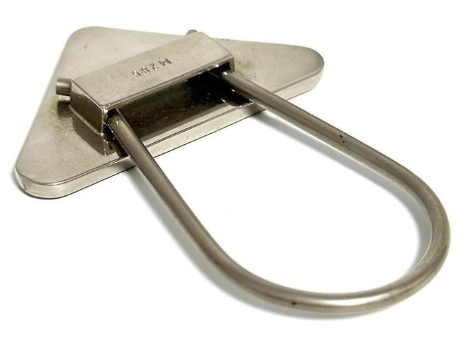 Prada Men's Triangle Logo Keychain - view 7