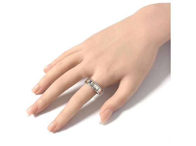 Anello in argento Spike da uomo Louis Vuitton - vista 10