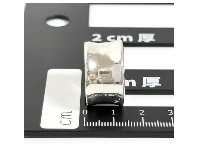 Chanel Vintage Silber Breiter Ring - Ansicht 8