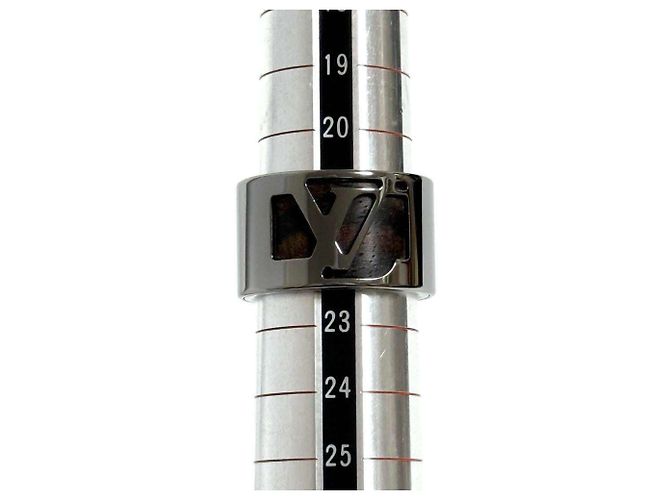 Herrenbreiter Ring Louis Vuitton Silber - Ansicht 8