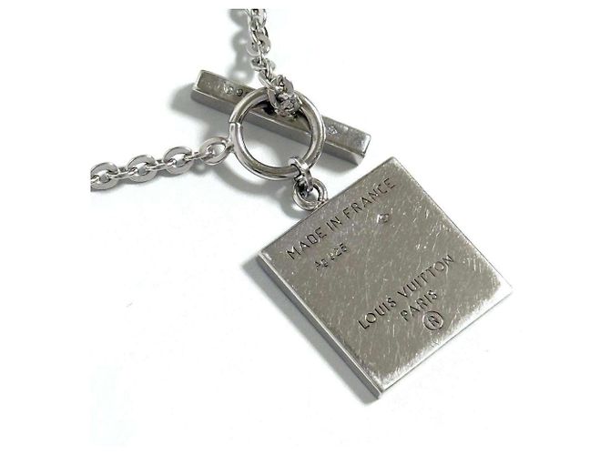 Collana Pendente Uomo Louis Vuitton V Plate - vista 2