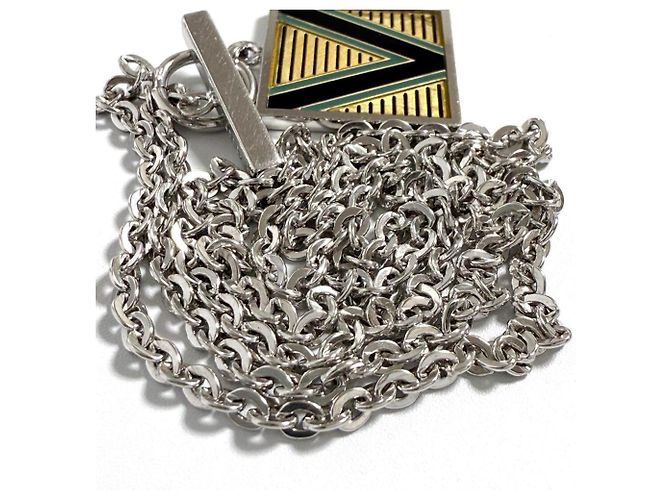 Collana Pendente Uomo Louis Vuitton V Plate - vista 6