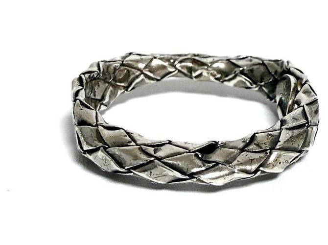 Anello Vintage in Argento Bottega Veneta - vista 2