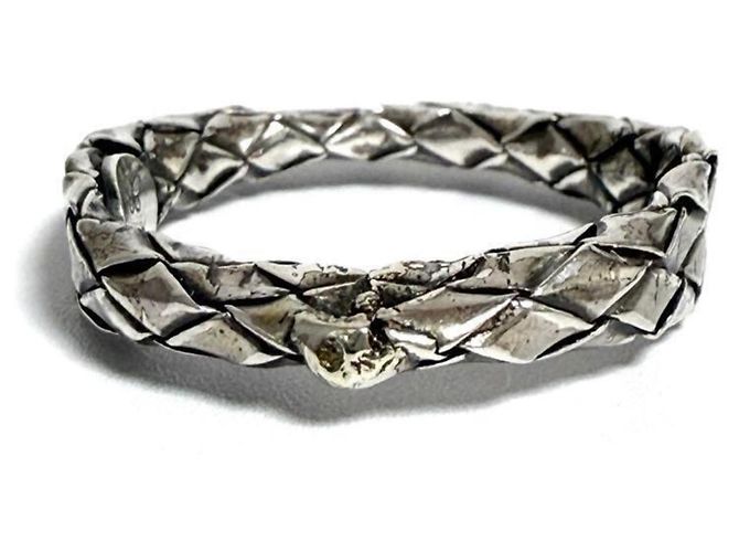 Anello Vintage in Argento Bottega Veneta - vista 4
