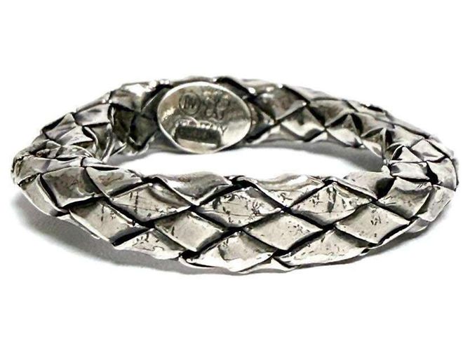 Anello Vintage in Argento Bottega Veneta - vista 5