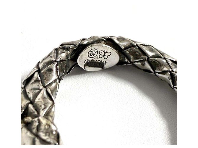Anello Vintage in Argento Bottega Veneta - vista 9