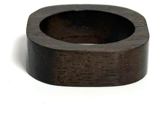 Anillo cuadrado de madera y metal para hombres Louis Vuitton - vista 3
