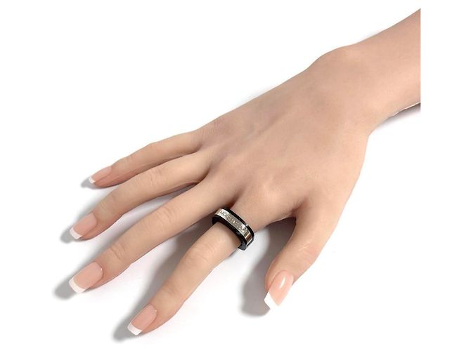 Anillo cuadrado de madera y metal para hombres Louis Vuitton - vista 9
