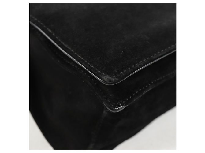 GUCCI Shoulder Bag Suede Black Silver 001 3258 Auth bs28426 Silvery - view 15