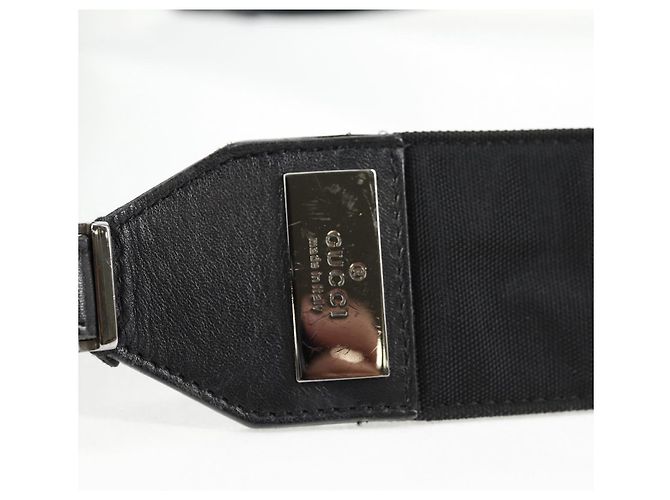 GUCCI Shoulder Bag Suede Black Silver 001 3258 Auth bs28426 Silvery - view 18