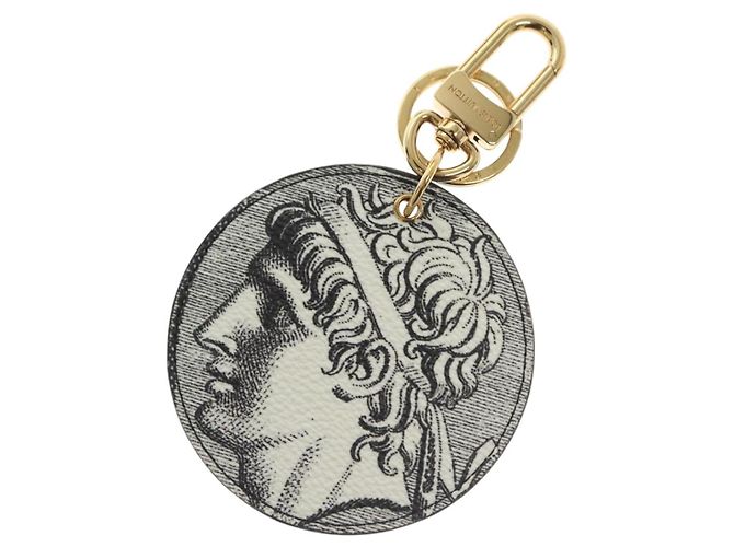 LOUIS VUITTON Monogram Portachiavi Cameo Charm Bianco MP3203 LV Auth 136742 Monogramma - vista 2