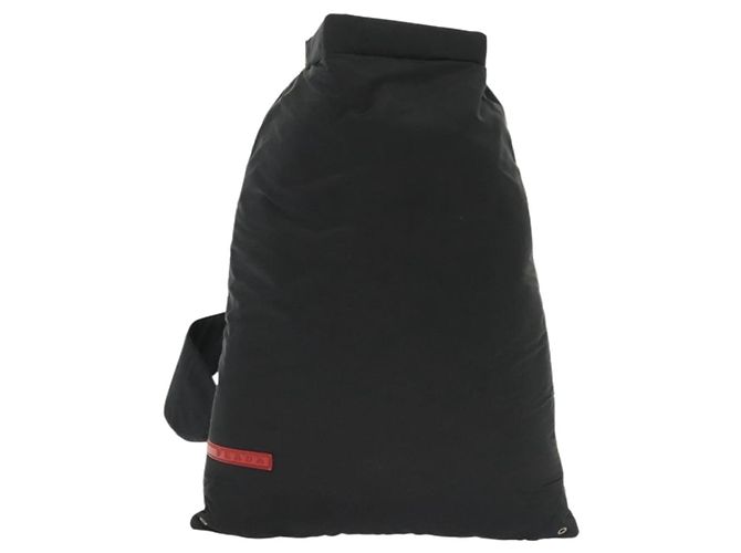 PRADA Sports Backpack Nylon Black Silver Auth 138214 Silvery - view 13
