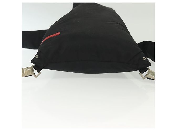 PRADA Sports Backpack Nylon Black Silver Auth 138214 Silvery - view 5