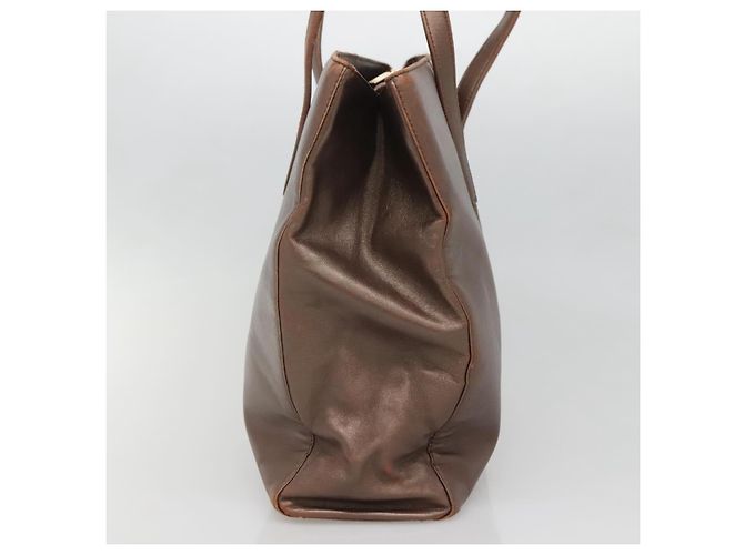 Borsa Tote LOEWE in pelle marrone oro Auth bs28741 D'oro - vista 4
