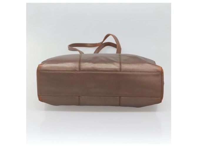 Borsa Tote LOEWE in pelle marrone oro Auth bs28741 D'oro - vista 5