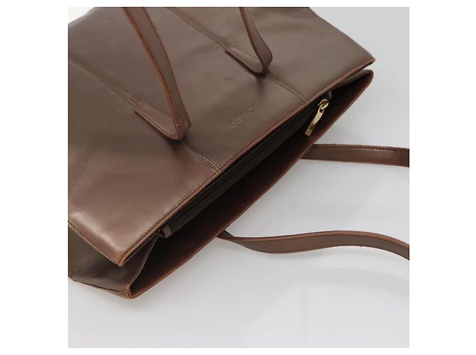 Borsa Tote LOEWE in pelle marrone oro Auth bs28741 D'oro - vista 6