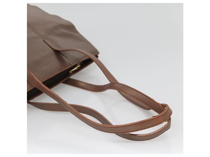 Borsa Tote LOEWE in pelle marrone oro Auth bs28741 D'oro - vista 7