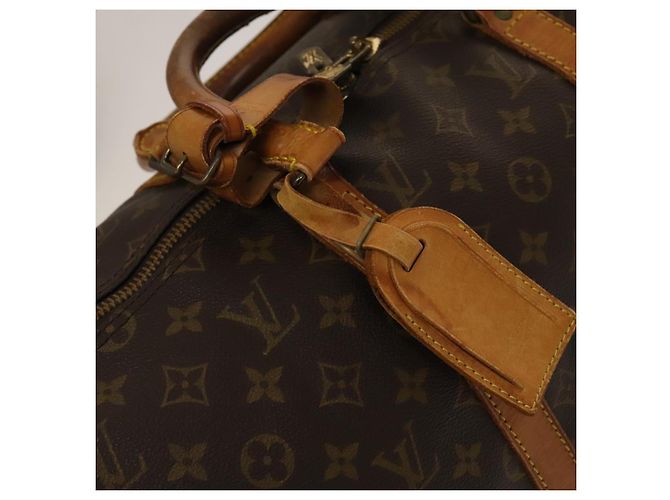 LOUIS VUITTON Borsa Boston Monogram Keepall Bandoulière 50 M41416 Auth LV 136674 Monogramma - vista 19