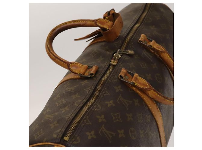 LOUIS VUITTON Borsa Boston Monogram Keepall Bandoulière 50 M41416 Auth LV 136674 Monogramma - vista 6