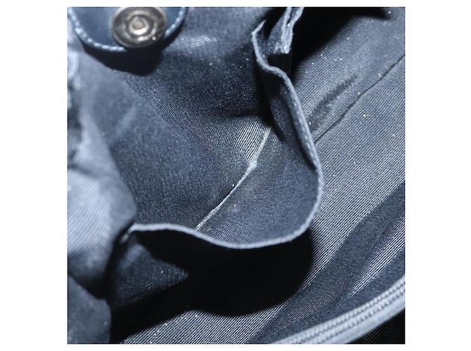 Borsa a mano Vala in nylon nero e argento di Salvatore Ferragamo Auth 139278 - vista 11