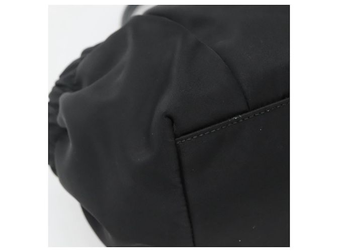 Borsa a mano Vala in nylon nero e argento di Salvatore Ferragamo Auth 139278 - vista 14