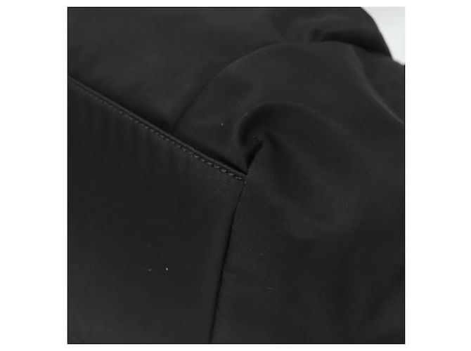 Borsa a mano Vala in nylon nero e argento di Salvatore Ferragamo Auth 139278 - vista 15