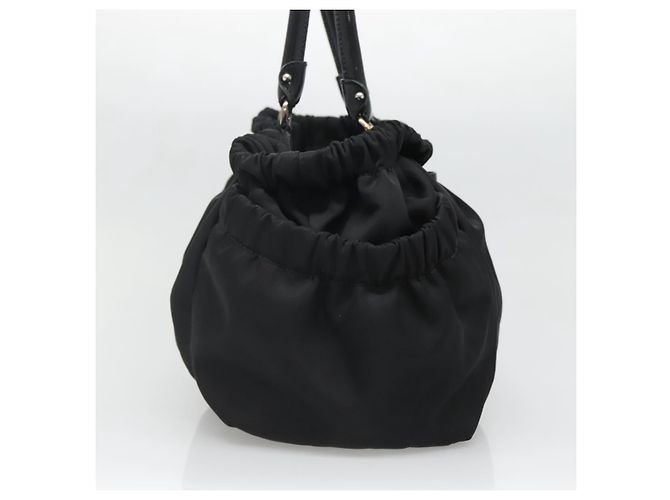 Borsa a mano Vala in nylon nero e argento di Salvatore Ferragamo Auth 139278 - vista 3