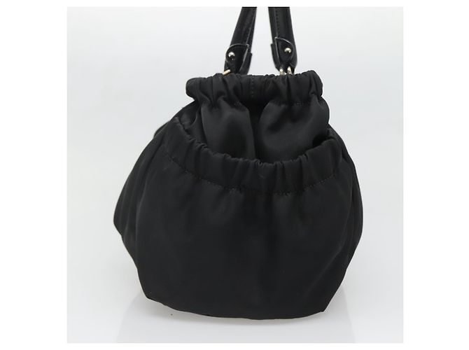 Borsa a mano Vala in nylon nero e argento di Salvatore Ferragamo Auth 139278 - vista 4