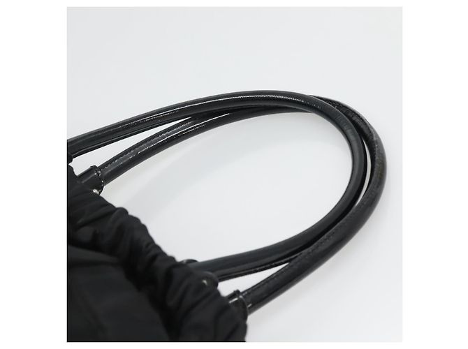 Borsa a mano Vala in nylon nero e argento di Salvatore Ferragamo Auth 139278 - vista 8