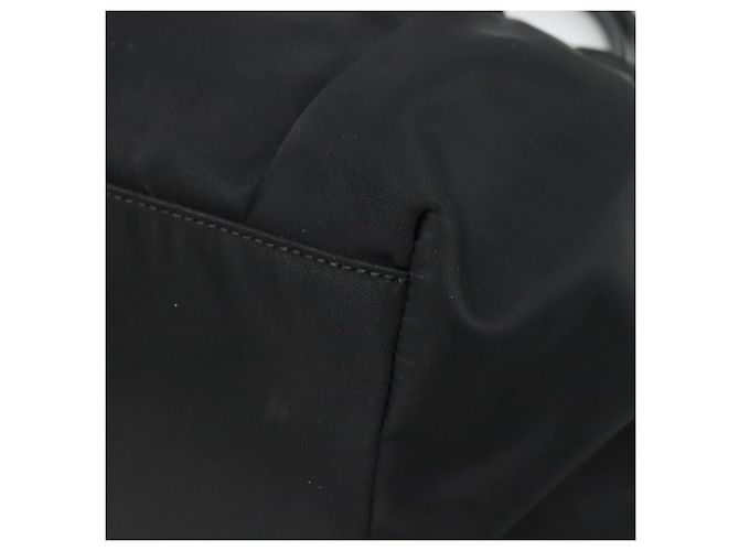 Borsa a mano Vala in nylon nero e argento di Salvatore Ferragamo Auth 139278 - vista 9