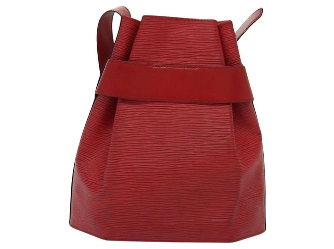 LOUIS VUITTON Epi Sac Depaule PM Borsa a Spalla Rossa M80207 LV Auth 138704 Rosso - vista 2