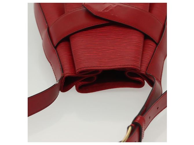 LOUIS VUITTON Epi Sac Depaule PM Borsa a Spalla Rossa M80207 LV Auth 138704 Rosso - vista 6