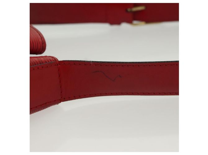 LOUIS VUITTON Epi Sac Depaule PM Borsa a Spalla Rossa M80207 LV Auth 138704 Rosso - vista 9