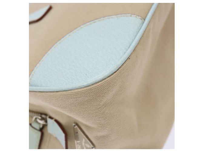 PRADA Handtasche aus Canvas Beige Silber Authentisch yk19198 - Ansicht 16