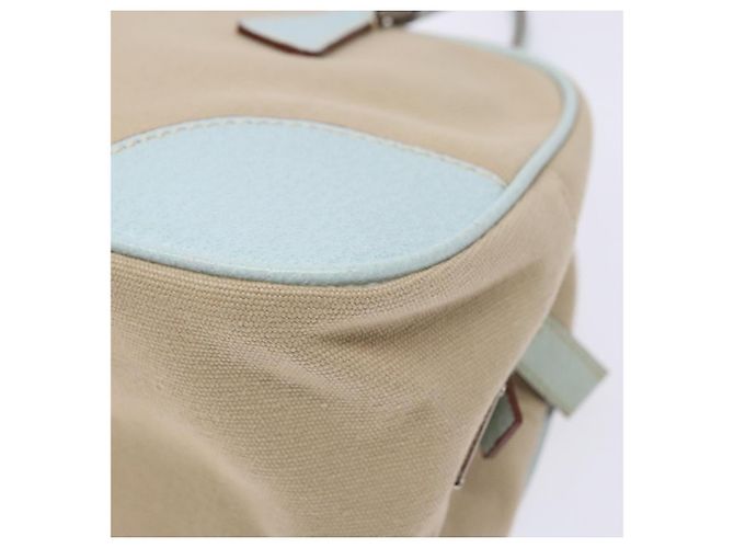 PRADA Handtasche aus Canvas Beige Silber Authentisch yk19198 - Ansicht 17