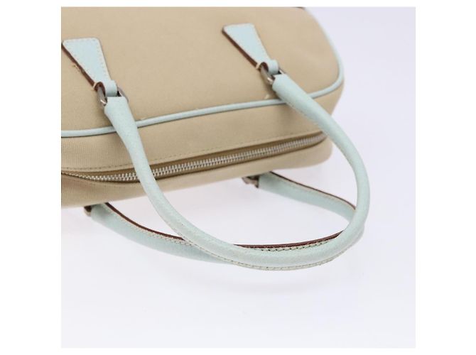 PRADA Handtasche aus Canvas Beige Silber Authentisch yk19198 - Ansicht 8