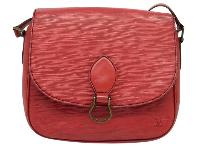 LOUIS VUITTON Borsa a Spalla Epi Saint Cloud GM Rossa M52197 LV Auth 137330 Rosso - vista 13