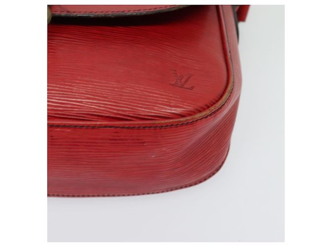 LOUIS VUITTON Borsa a Spalla Epi Saint Cloud GM Rossa M52197 LV Auth 137330 Rosso - vista 16